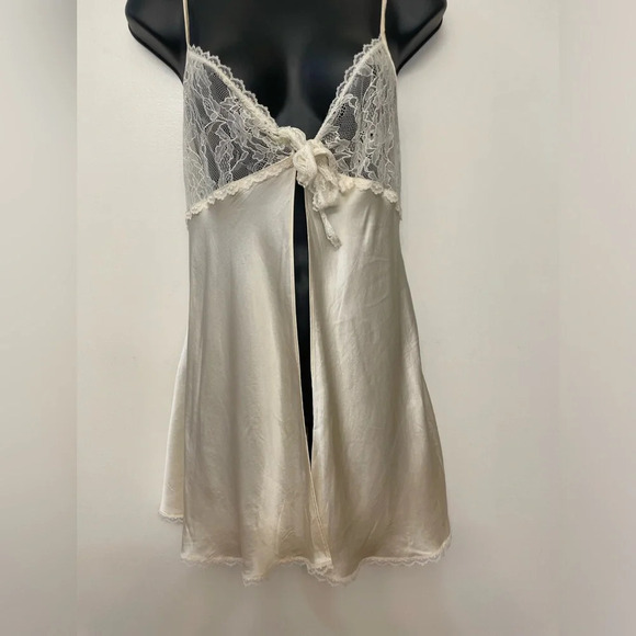 Victoria's Secret Other - Vintage Victoria Secret Silk|| Camisole Lingerie Baby Doll Open Blouse.